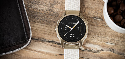 Garmin Epix Pro (Gen 2) Sapphire 42mm Soft Gold / Cream Nylon Band (Premium) (+ náhradní řemínek)