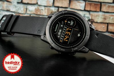 Garmin Epix Pro (Gen 2) Sapphire 47mm Gray DLC Titanium / Black Leather Band (Premium) (+ náhradní řemínek)