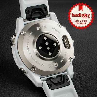 Garmin Epix Pro (Gen 2) Sapphire 47mm Titanium / Whitestone Silicone Band