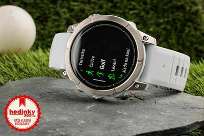 Garmin Epix Pro (Gen 2) Sapphire 47mm Titanium / Whitestone Silicone Band