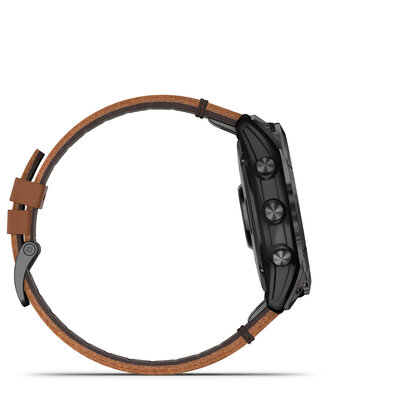 Garmin Epix Pro (Gen 2) Sapphire 51mm Gray DLC Titanium / Chestnut Leather Band (Premium) (+ náhradní řemínek)