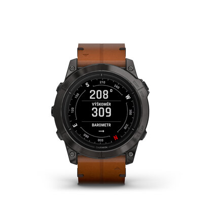 Garmin Epix Pro (Gen 2) Sapphire 51mm Gray DLC Titanium / Chestnut Leather Band (Premium) (+ náhradní řemínek)