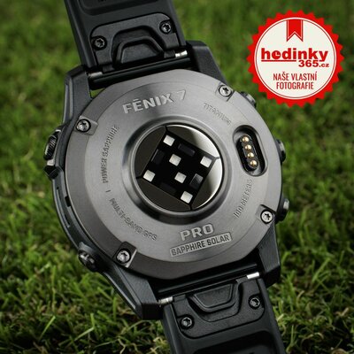 Garmin Fenix 7 Pro Sapphire Solar Gray DLC Titanium / Black Silicone Band