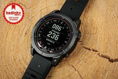 Garmin Fenix 7 Pro Sapphire Solar Gray DLC Titanium / Black Silicone Band