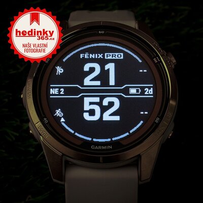 Garmin Fenix 7S Pro Sapphire Solar Soft Gold / Light Sand Silicone Band