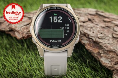 Garmin Fenix 7S PRO Sapphire Solar Soft Gold / Limestone Leather Band (Premium) (+ náhradní řemínek)