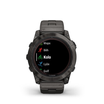 Garmin Fenix 7X PRO Sapphire Solar Gray DLC Titanium / Gray Titanium Band (Premium) (+ náhradní řemínek)