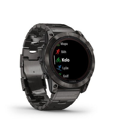 Garmin Fenix 7X PRO Sapphire Solar Gray DLC Titanium / Gray Titanium Band (Premium) (+ náhradní řemínek)