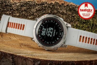 Garmin Fenix 7X PRO Sapphire Solar Silver Titanium / Orange Silicone Band