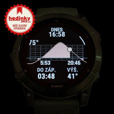 Garmin Fenix 7X PRO Sapphire Solar Silver Titanium / Orange Silicone Band