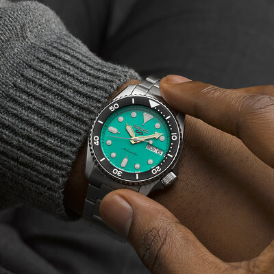 Seiko 5 Sports Automatic SRPK33K1 SKX 'Midi' Teal (v barvě Tiffany Blue)
