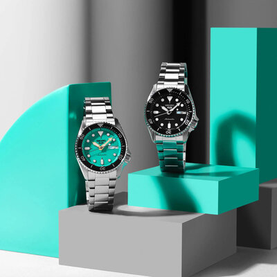 Seiko 5 Sports Automatic SRPK33K1 SKX 'Midi' Teal (v barvě Tiffany Blue)