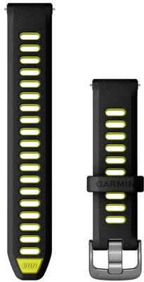Silikonový řemínek Garmin 18mm, černý, Quick Release, 010-11251-A3