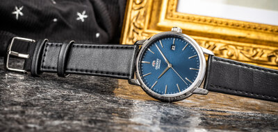 Kožený řemínek Ricardo Imola, černý V1