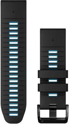 Silikonový řemínek Garmin 26mm (pro Garmin Fenix 8/7X/6X (51mm), Tactix aj.), černý V1, QuickFit, 010-13281-05