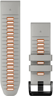 Silikonový řemínek Garmin 26mm (pro Garmin Fenix 8/7X/6X (51mm), Tactix aj.), šedý V2, QuickFit, 010-13281-02