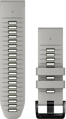 Silikonový řemínek Garmin 26mm (pro Garmin Fenix 8/7X/6X (51mm), Tactix aj.), šedý V3, QuickFit, 010-13281-08
