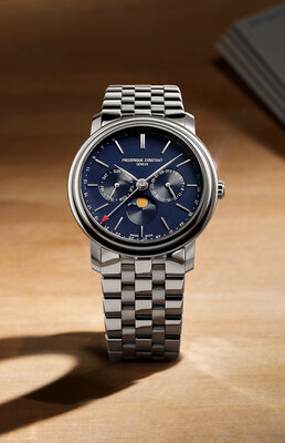 Frederique Constant Classics Index Business Timer Quartz Moon Phase FC-270N4P6B