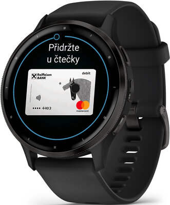 Garmin Venu 3 Slate / Black, Silicone Band