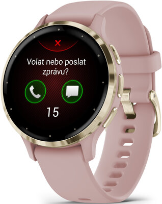 Garmin Venu 3S Cream Gold / Dust Rose, Silicone Band