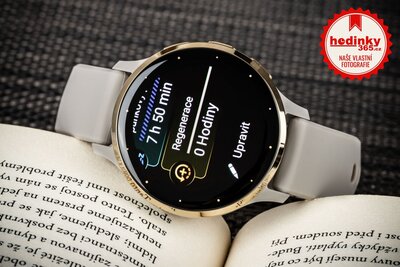 Garmin Venu 3S Cream Gold / French Gray, Silicone Band