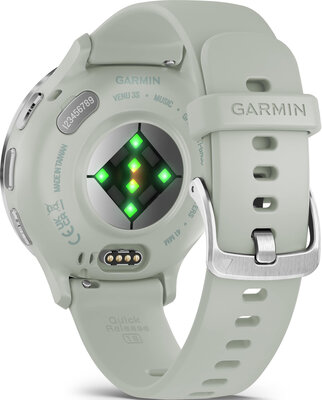 Garmin Venu 3S Silver / Sage Gray, Silicone Band (II. Jakost)