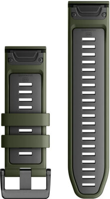Silikonový řemínek Garmin 26mm, Moss/Graphite, QuickFit, 010-13281-07