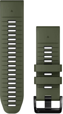 Silikonový řemínek Garmin 26mm (pro Garmin Fenix 8/7X/6X (51mm), Tactix aj.), zelený V2, QuickFit, 010-13281-07