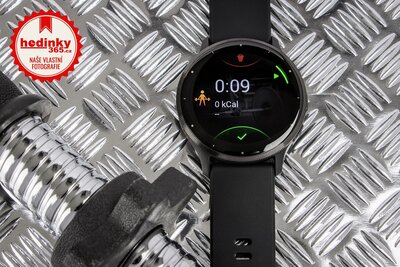 Garmin Venu 3 Slate / Black, Black Leather Band (Premium) (+ náhradní řemínek)