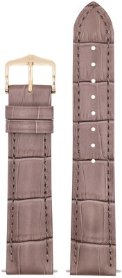 Kožený řemínek Hirsch Duke S 01028337-1, hnědý, teletina, délka S, Quick Release