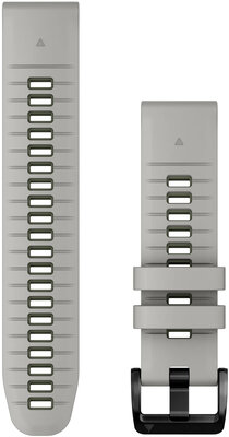 Silikonový řemínek Garmin 22mm (pro Fenix 7/6/5, Epix 2, MARQ aj.), šedý, Quickfit, V1, 010-13280-08