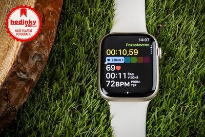 Apple Watch Series 9 GPS 45mm Starlight Aluminium Case / Starlight Sport Band - S/M