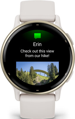 Garmin Vívoactive 5, Cream Gold/ Ivory, Silicone Band