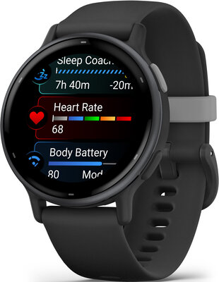 Garmin Vívoactive 5, Slate/ Black, Silicone Band