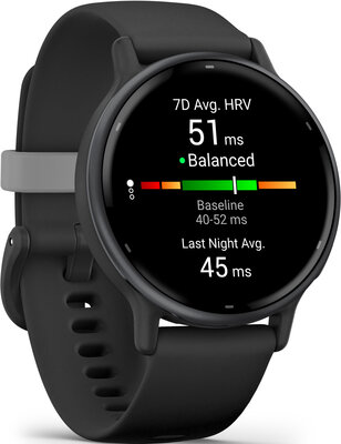 Garmin Vívoactive 5, Slate/ Black, Silicone Band