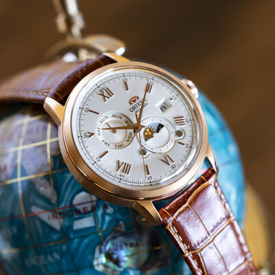 Orient Classic Bambino 2nd Generation Version9 Sun & Moon Automatic RA-AK0801S30B