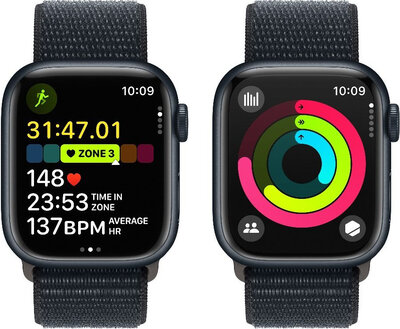 Apple Watch Series 9 GPS 41mm Midnight Aluminium Case / Midnight Sport Loop