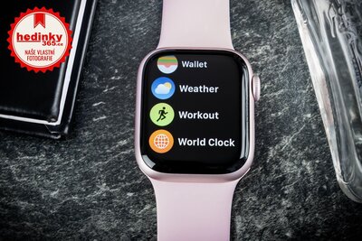 Apple Watch Series 9 GPS 41mm Pink Aluminium Case / Light Pink Sport Band - S/M
