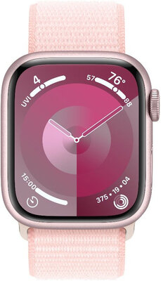 Apple Watch Series 9 GPS 41mm Pink Aluminium Case / Light Pink Sport Loop