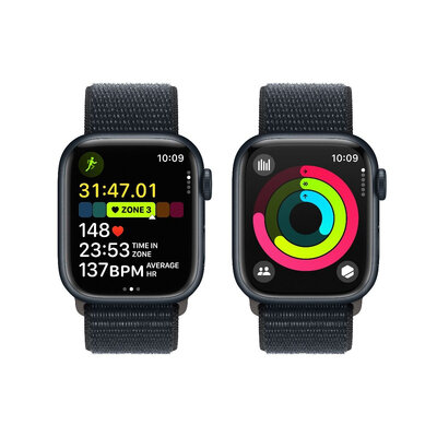 Apple Watch Series 9 GPS + Cellular 41mm Midnight Aluminium Case / Midnight Sport Loop