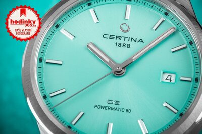 Certina DS-7 Powermatic 80 C043.407.11.351.00 (v barvě Tiffany Blue)