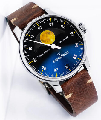 MeisterSinger Stratoscope Golden Moon Phase Automatic ST982G_SG03