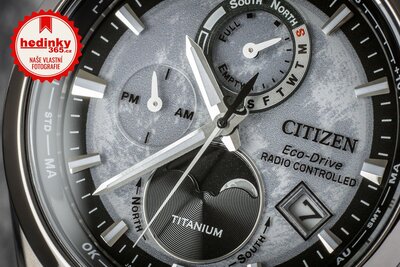 Citizen Sports Eco-Drive Radio Controlled Tsuki-yomi Moon Phase Super Titanium BY1010-81H