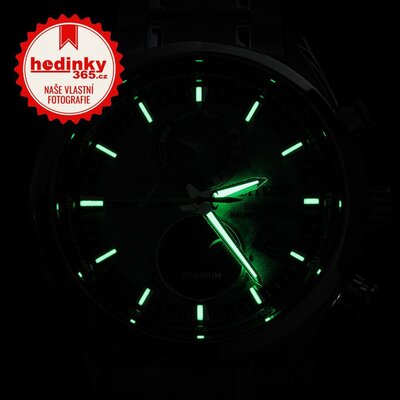 Citizen Sports Eco-Drive Radio Controlled Tsuki-yomi Moon Phase Super Titanium BY1010-81H