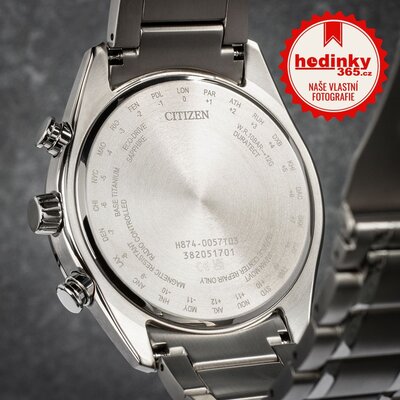 Citizen Sports Eco-Drive Radio Controlled Tsuki-yomi Moon Phase Super Titanium BY1010-81H