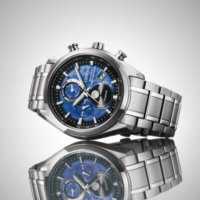 Citizen Sports Eco-Drive Radio Controlled Tsuki-yomi Moon Phase Super Titanium BY1010-81L