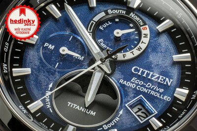 Citizen Sports Eco-Drive Radio Controlled Tsuki-yomi Moon Phase Super Titanium BY1010-81L