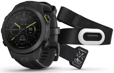 Garmin MARQ 2 Athlete Carbon Edition (Premium) + Snímač srdečního tepu HRM-Pro Plus