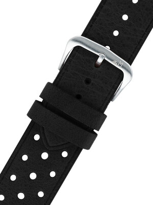 Kožený řemínek Morellato 5807B71.019 M, černý, recyklovaný materiál