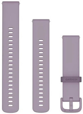 Silikonový řemínek Garmin 20mm (Venu, Venu Sq, Venu Sq 2, Venu 2 plus aj.), fialový V1, Quick Release + prodloužená část, 010-12932-33